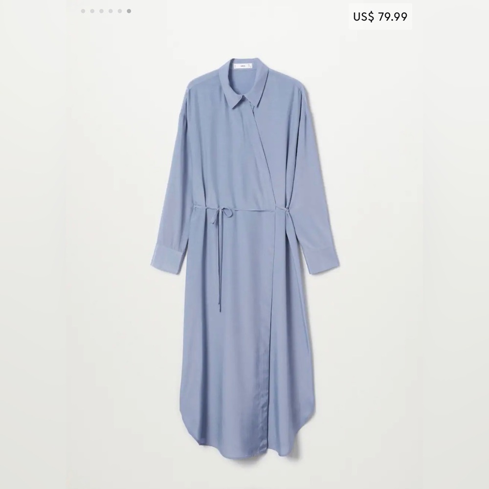 Wrapped Satin Dress